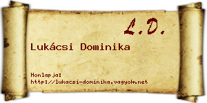 Lukácsi Dominika névjegykártya