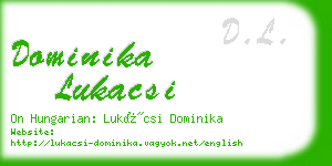 dominika lukacsi business card